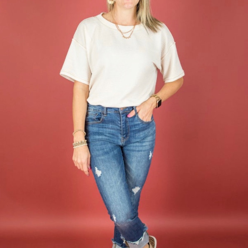 White casual bodysuit